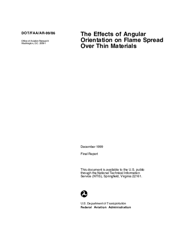 (PDF) The effects of angular orientation on flame spread over thin ...