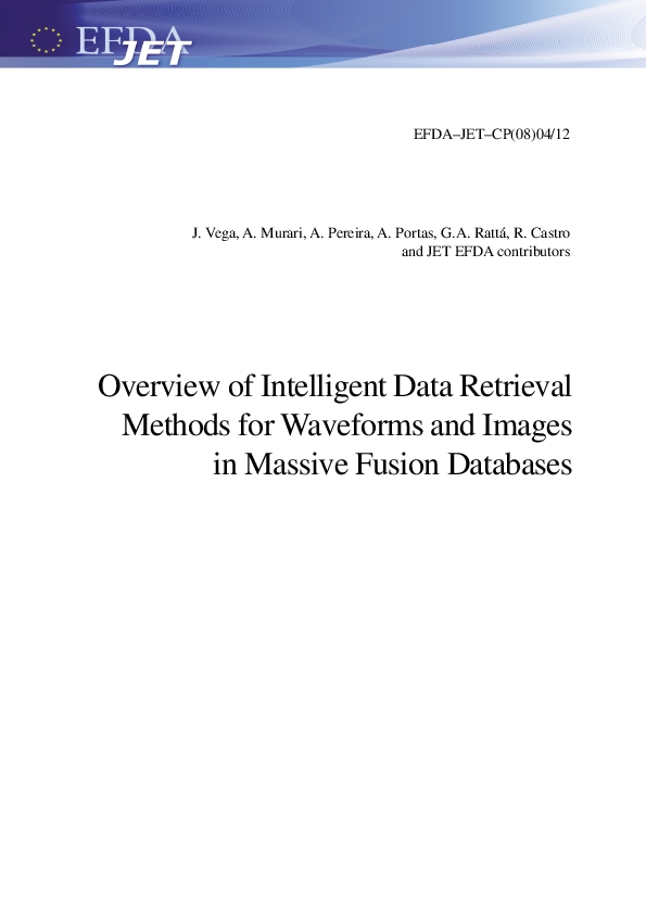 (PDF) Overview of intelligent data retrieval methods for waveforms and ...