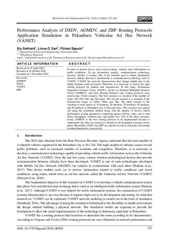 (PDF) Performance Analysis Of DSDV, AOMDV and ZRP Routing Protocols ...