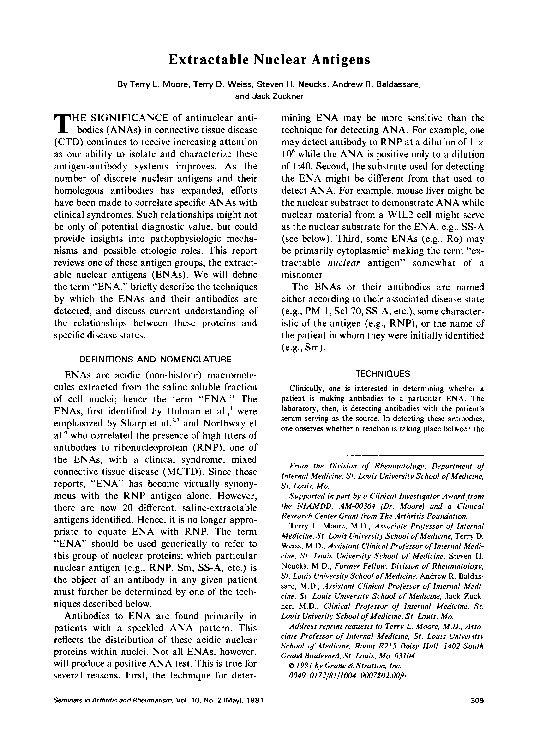 (PDF) Extractable nuclear antigens