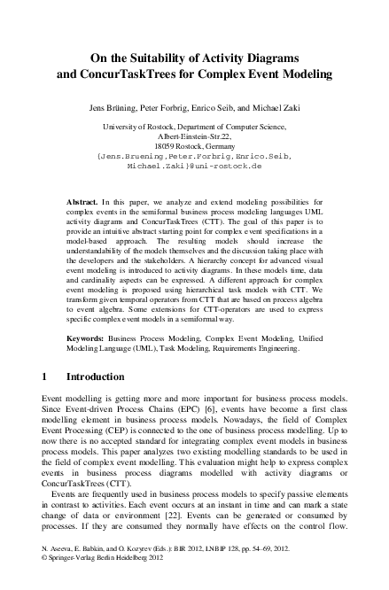 (PDF) On the Suitability of Activity Diagrams and ConcurTaskTrees for ...