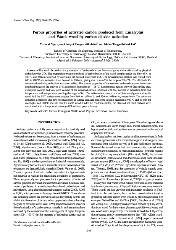 (PDF) Porous properties of activated carbon produced from Eucalyptus ...
