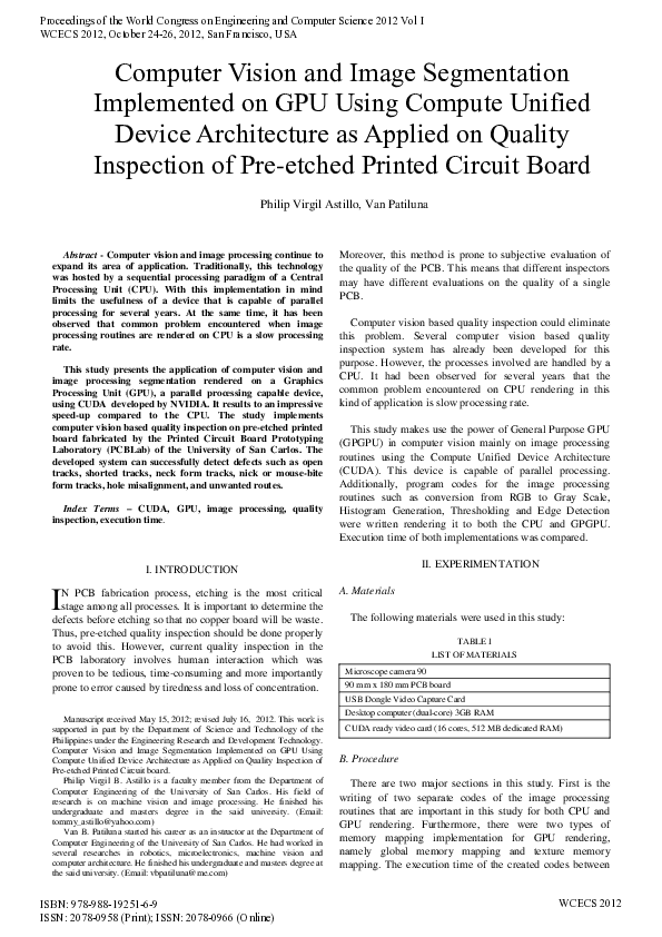 (PDF) Computer Vision and Image Segmentation implemented on Compute ...
