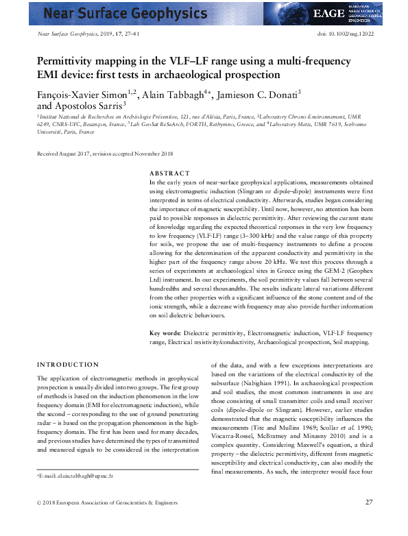 (PDF) Permittivity mapping in the VLF-LF range using a multi-frequency ...