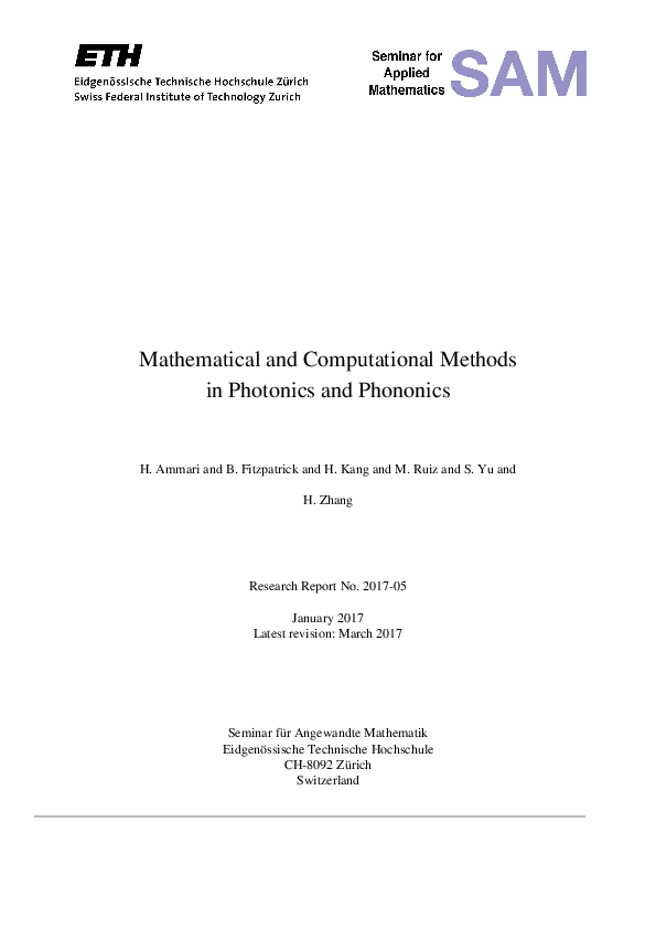 (PDF) Mathematical and Computational Methods in Photonics and Phononics