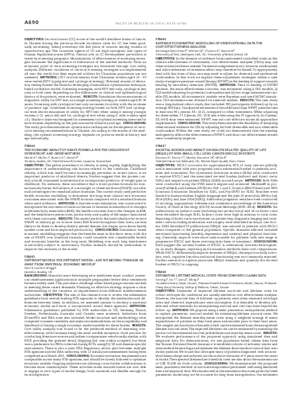 (PDF) Bayesian Econometric Modelling Of Observational Data For Cost ...