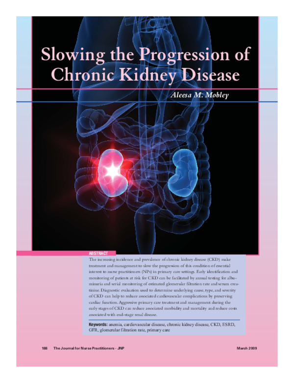 (PDF) Slowing the Progression of Chronic Kidney Disease