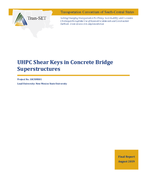 (PDF) UHPC Shear Keys in Concrete Bridge Superstructures elsy flores