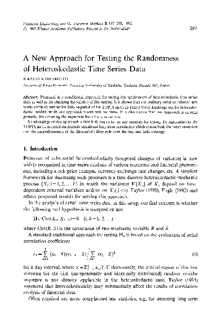 (PDF) A new approach for testing the randomness of heteroskedastic time ...