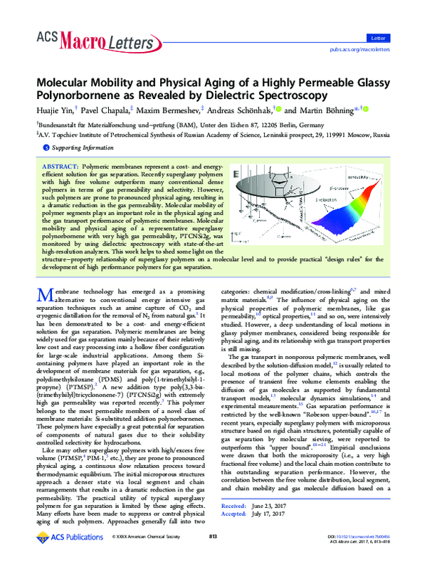 (PDF) Molecular Mobility and Physical Aging of a Highly Permeable ...