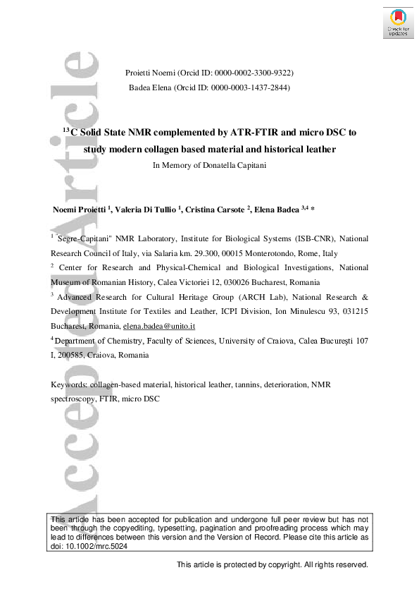 (PDF) 13 C Solid State NMR complemented by ATR-FTIR and micro DSC to ...