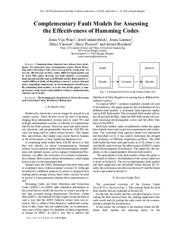(PDF) Complementary Fault Models for Assessing the Effectiveness of ...