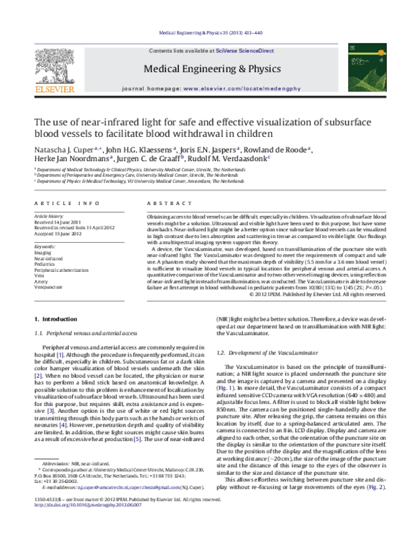 (PDF) The use of near-infrared light for safe and effective ...