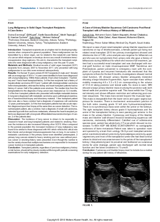 (PDF) A Case of Urinary Bladder Squamous Cell Carcinoma Post Renal ...