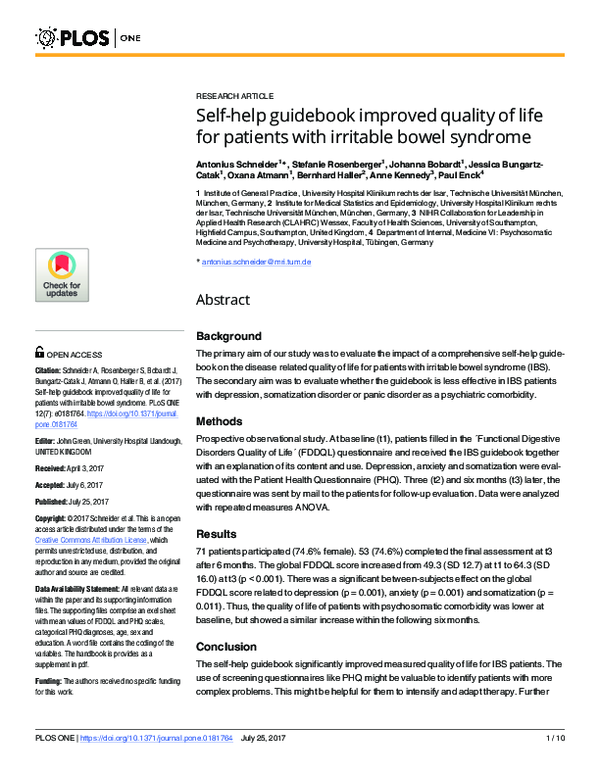 (PDF) Self-help guidebook improved quality of life for patients with ...