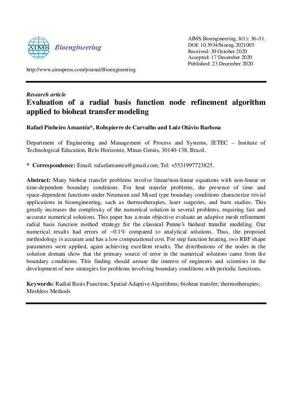 (PDF) Evaluation of a radial basis function node refinement algorithm ...