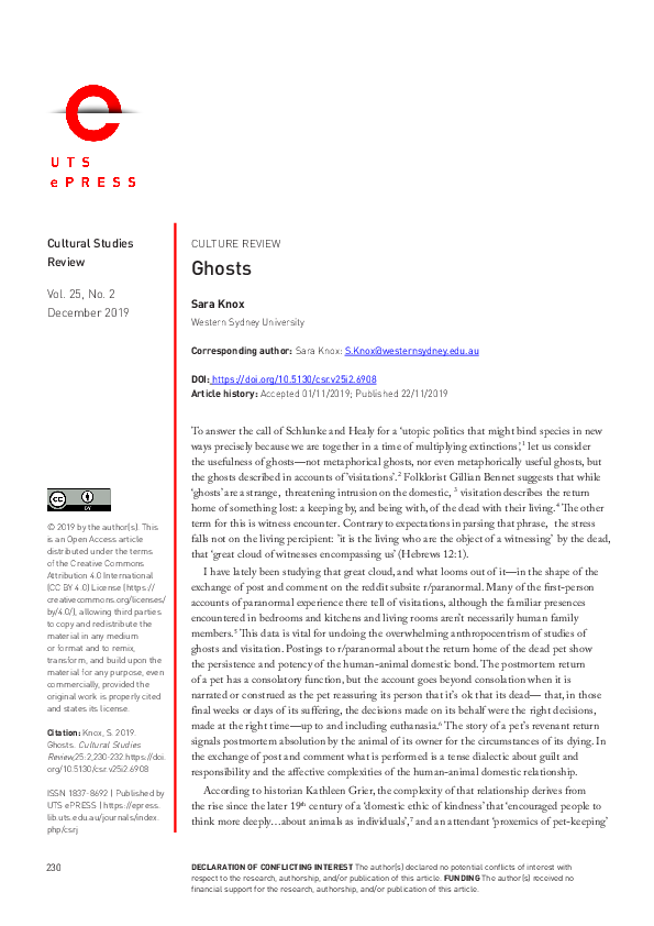 (PDF) Ghosts