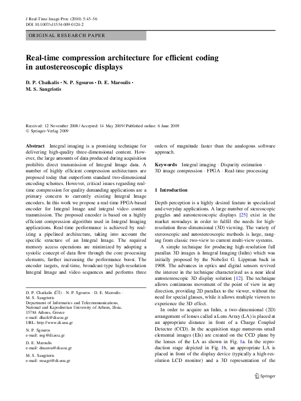 (PDF) Real-time compression architecture for efficient coding in ...