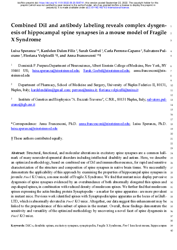 (PDF) Combined DiI and antibody labeling reveals complex dysgenesis of ...