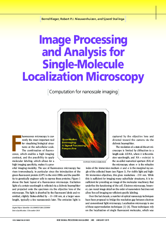 (PDF) Image Processing and Analysis for Single-Molecule Localization ...