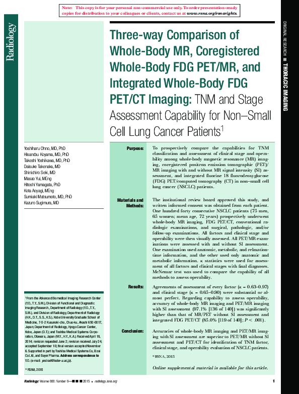 (PDF) Three-way Comparison of Whole-Body MR, Coregistered Whole-Body ...