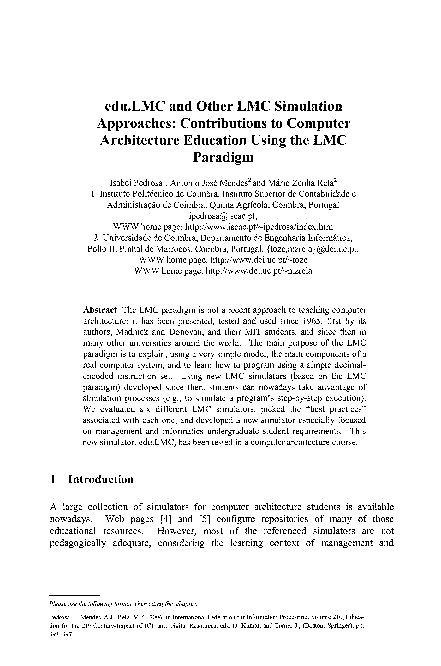 (PDF) edu.LMC and other LMC simulation approaches: Contributions to ...