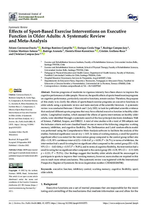 (PDF) Effects of Sport-Based Exercise Interventions on Executive ...