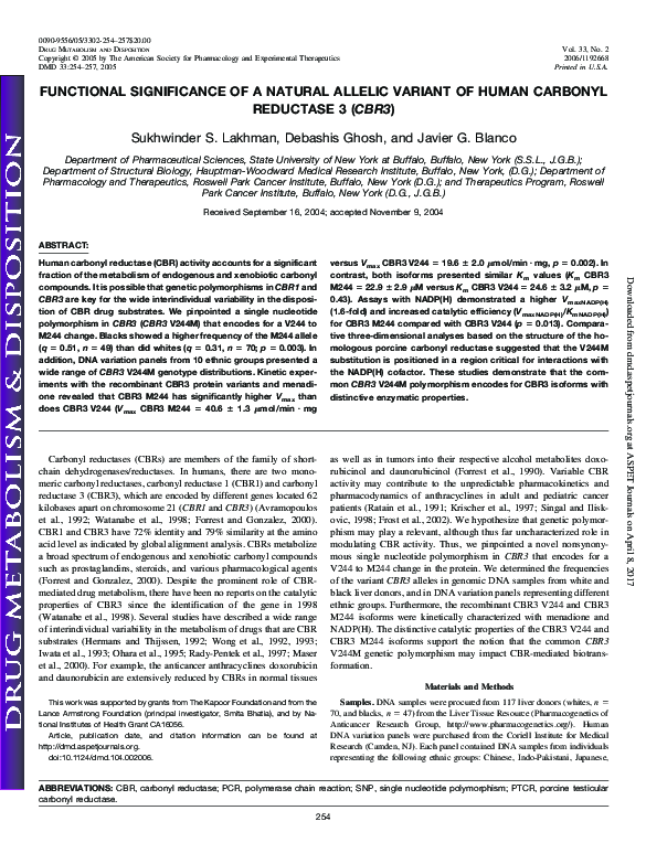 (PDF) Functional Significance of a Natural Allelic Variant of Human ...