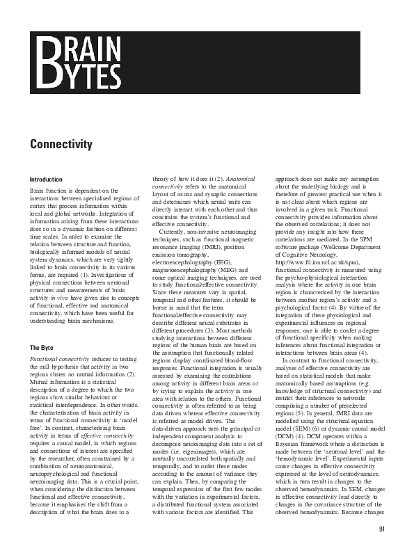 (PDF) Connectivity
