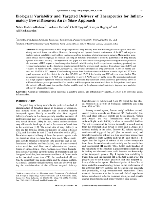 (PDF) Biological Variability and Targeted Delivery of Therapeutics for ...