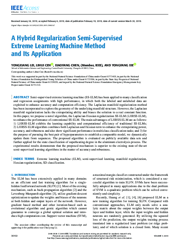 (PDF) A Hybrid Regularization Semi-Supervised Extreme Learning Machine ...