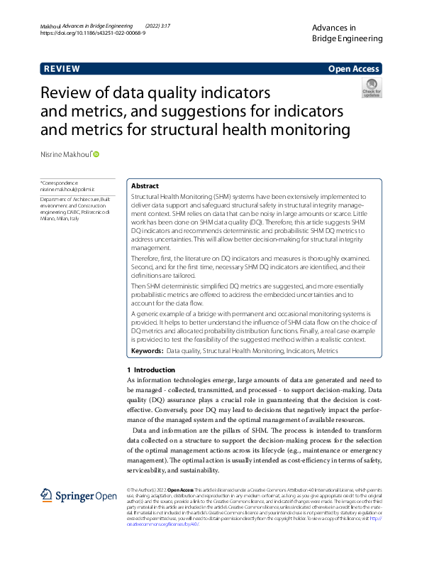 (PDF) Review of data quality indicators and metrics, and suggestions ...