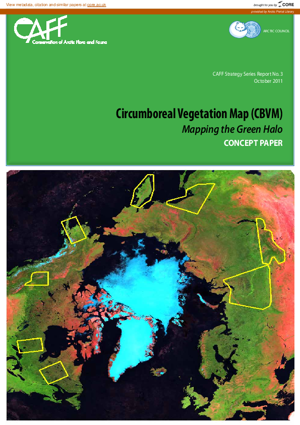 (PDF) Circumboreal Vegetation Map (CBVM): Concept Paper. CAFF Strategy ...