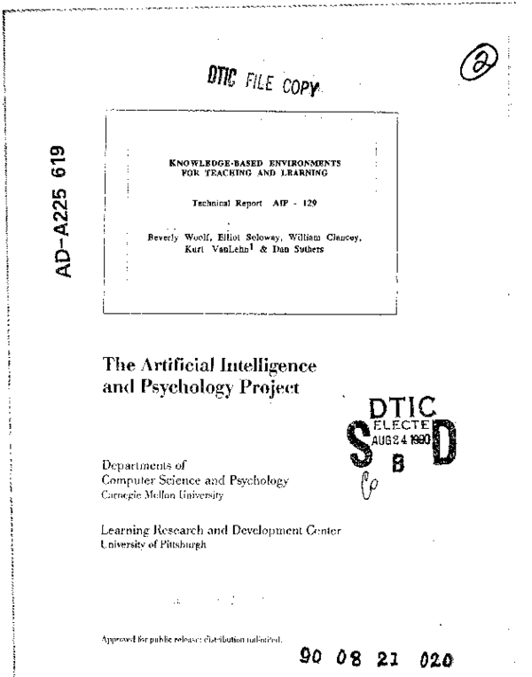 (PDF) Knowledge-Based Environments for Teaching and Learning