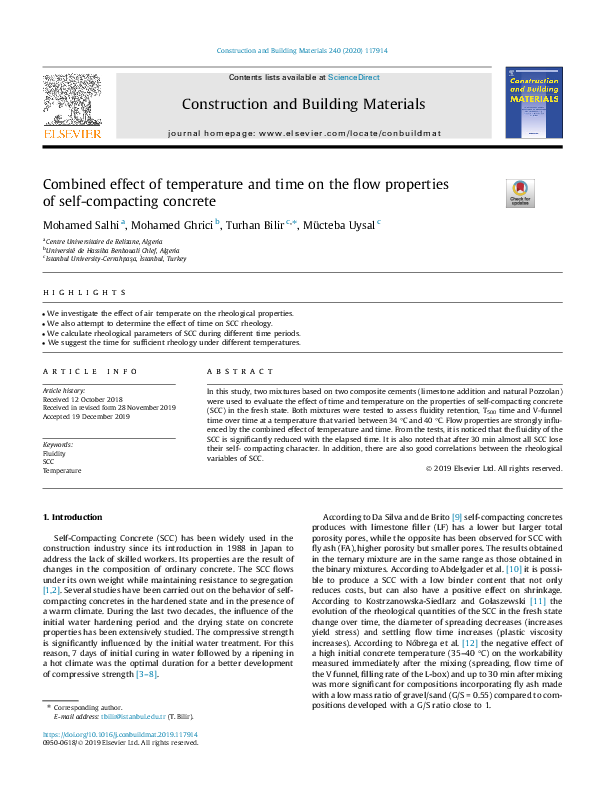 (PDF) Combined effect of temperature and time on the flow properties of ...