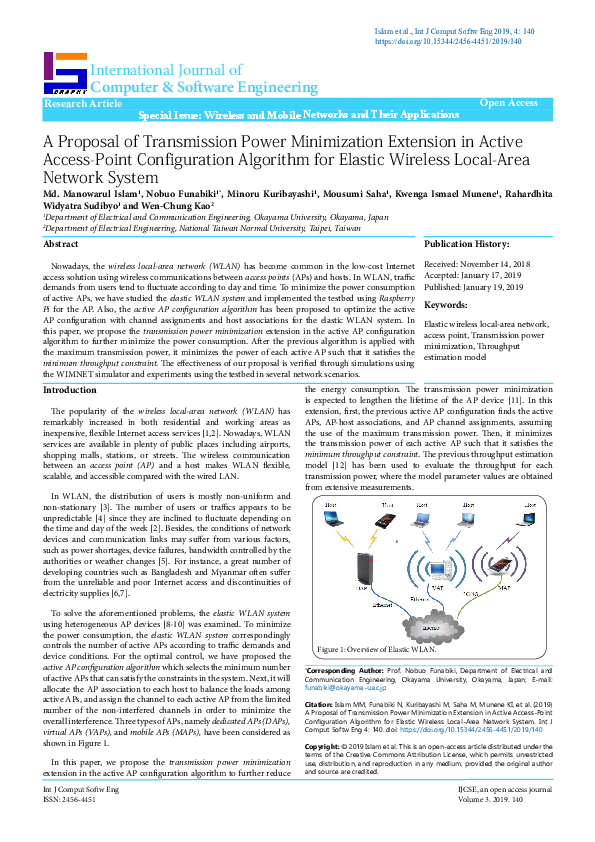 (PDF) A Proposal of Transmission Power Minimization Extension in Active ...