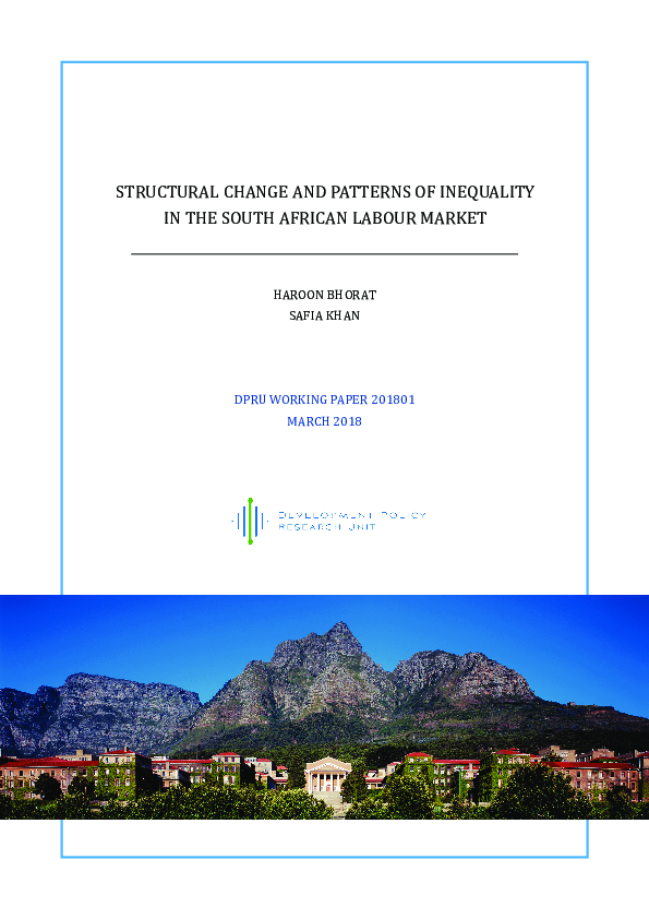 (PDF) Structural Change and Patterns of Inequality in the South African ...