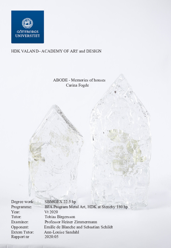 (PDF) Abode - Memories of houses