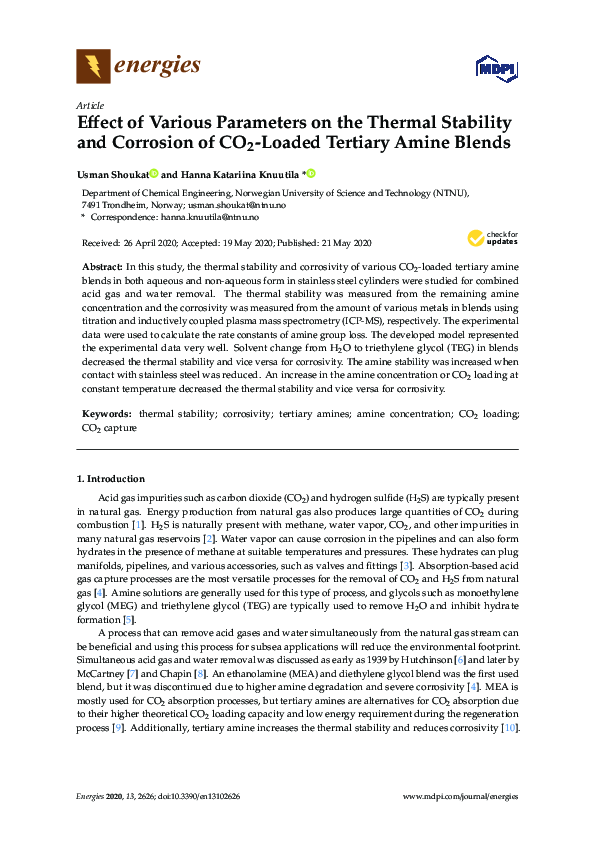 (PDF) Effect of Various Parameters on the Thermal Stability and ...