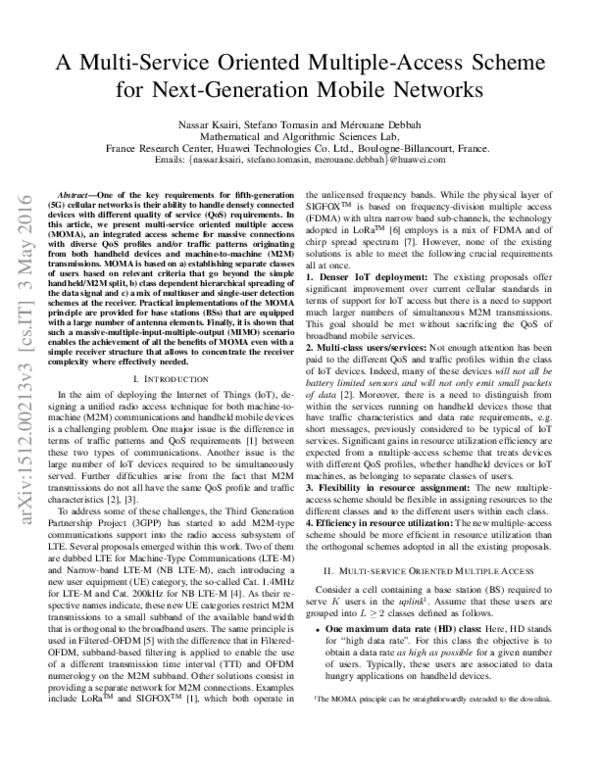 (PDF) A multi-service oriented multiple-access scheme for next ...