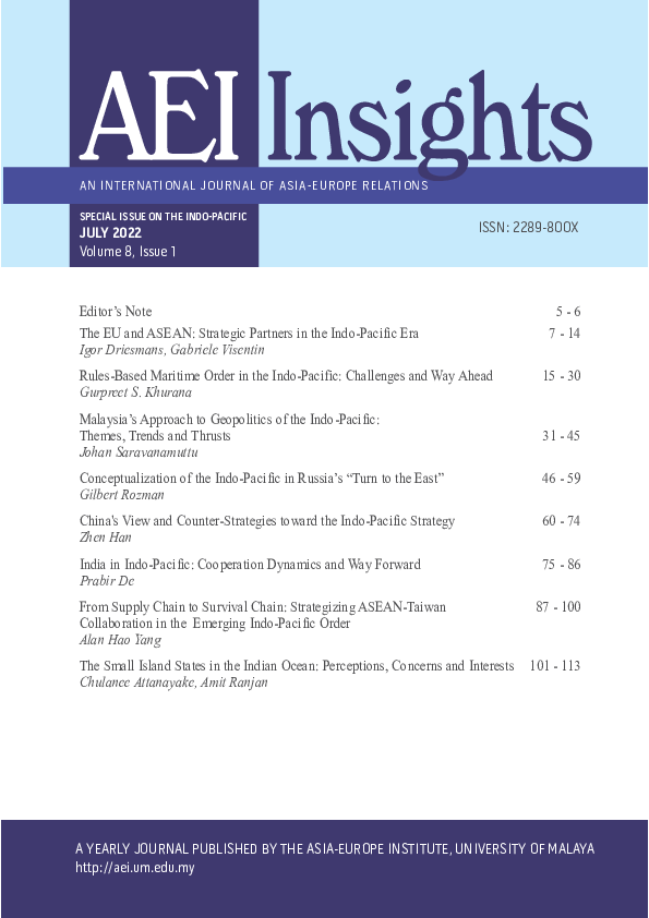 (PDF) Rules-Based Maritime Order in the Indo-Pacific: Challenges and ...