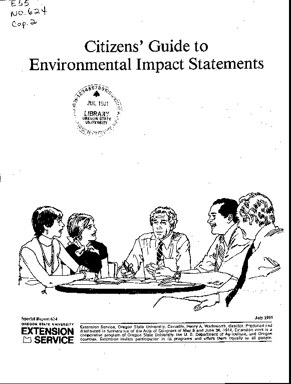 (PDF) Citizens' guide to environmental impact statements