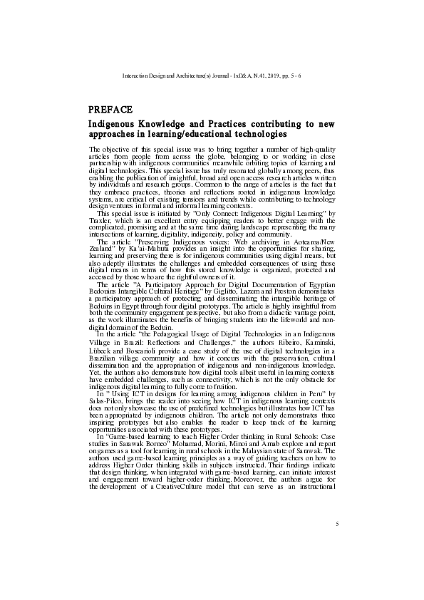 (PDF) Indigenous Knowledge and Practices contributing to new approaches ...