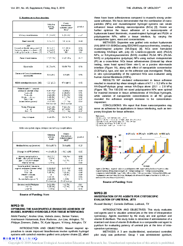 (PDF) MP0219 OPTIMIZING the Nanoparticle Enhanced Adhesion of Mussel