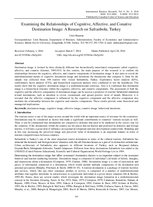 (PDF) Examining the Relationships of Cognitive, Affective, and Conative ...