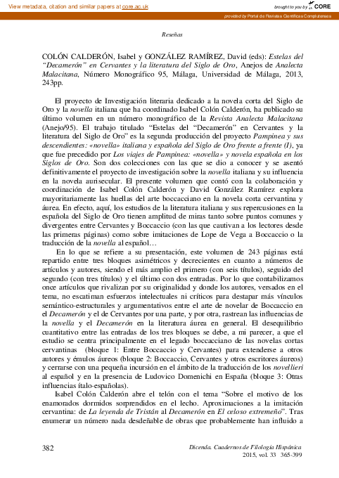(PDF) Colón Calderón, Isabel y González Ramírez, David (eds): 