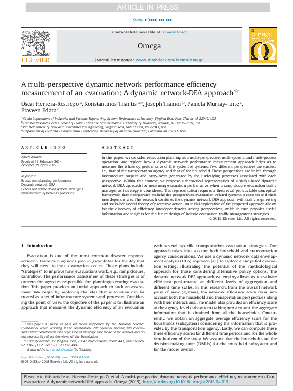 (PDF) A multi-perspective dynamic network performance efficiency ...