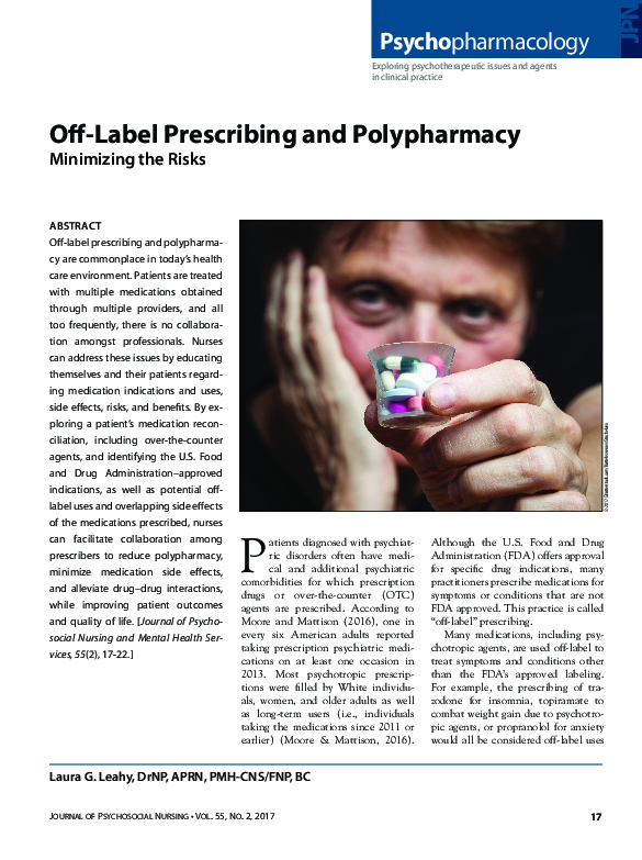 (PDF) OffLabel Prescribing and Polypharmacy Minimizing the Risks