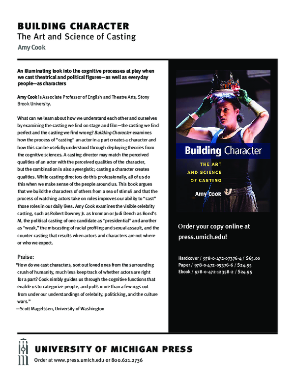 (PDF) Sample chapter: Building Character