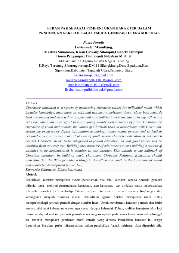 Olahraga Sebagai Alat Pembentukan Karakter Pemuda Tanjungsari